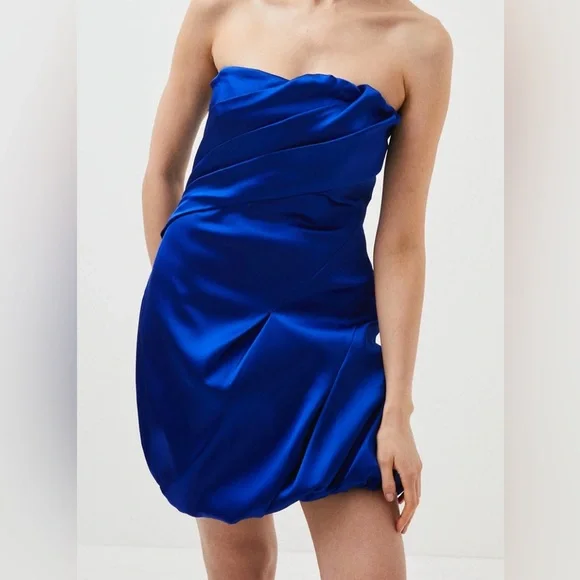 Karen Millen | Dresses | Emerald Green Karen Millen Satin Cocktail Dress |  Poshmark